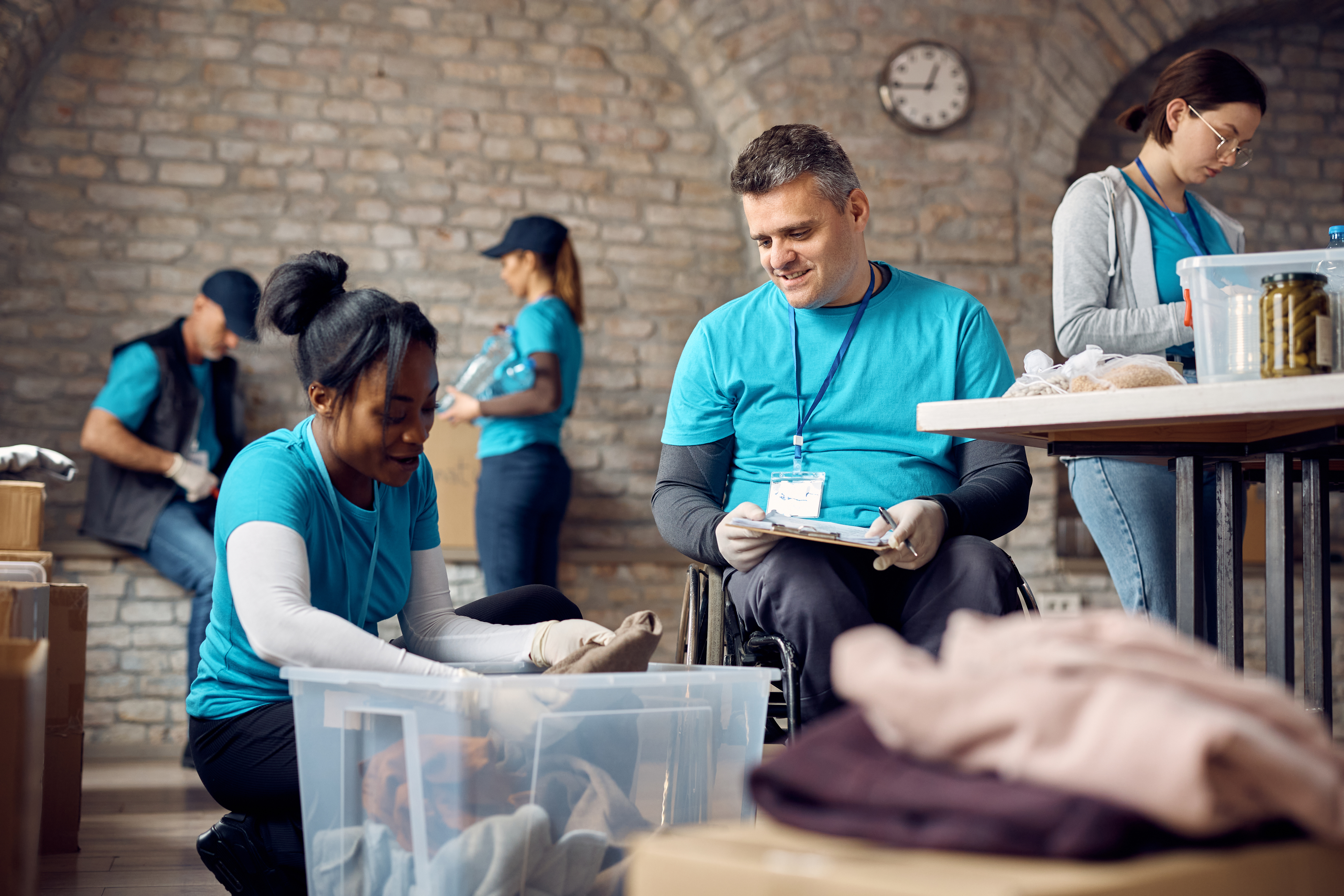 People volunteer for disaster recovery
