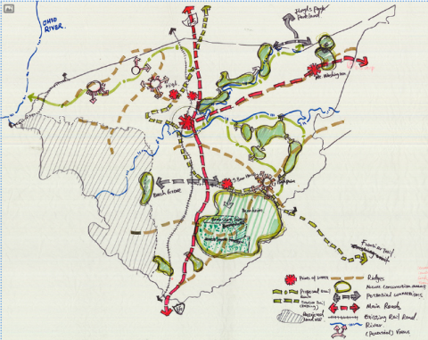 Figure 8. Bullitt County Analysis Map, conceptual. Source: UKLA Student Work