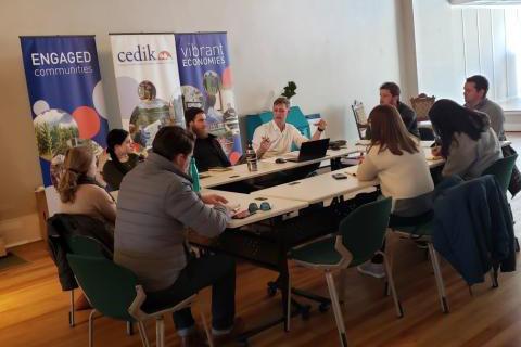 People meet at the Winchester Design Studio