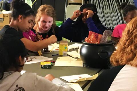Youth participate in a YELP activity in Lexington